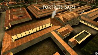 Animation of ancient Roman Fort in Caerleon Wales [upl. by Eedyaj]