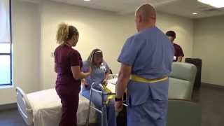 Physical Therapy Transfer Training  How To Transfer From Wheelchair To Bed [upl. by Salohcin28]