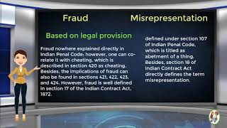 What is Difference Between Fraud amp Misrepresentation [upl. by Melosa744]