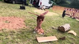 A fabulous range of wooden sculpture at Caerleon festival 2024 [upl. by Anitan]