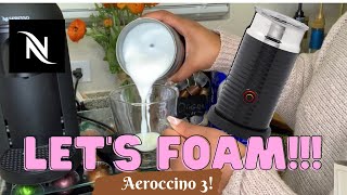 How To Foam Milk With Aeroccino 3 Make Coffee With Foam Tips amp Tricks  Easy Foamed Latte Recipe [upl. by Suhploda782]