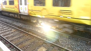 Merseyrail 507 009 making arcs at Birkdale station [upl. by Aruat]