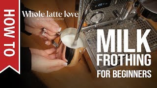 How To Milk Frothing for Beginners 5 Tips [upl. by Irakuy]