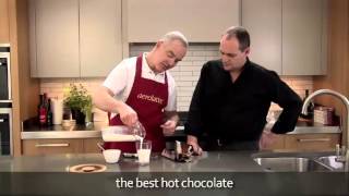 How to make a hot chocolate using an aerolatte milk frother [upl. by Llevra]