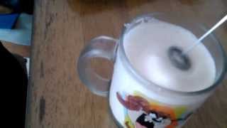 Aerolatte Review Frothing Cold Milk In Under 1 Minute [upl. by Aynnek]